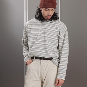 セージライン・ニュアンス ルーズボーダーL/S A2121