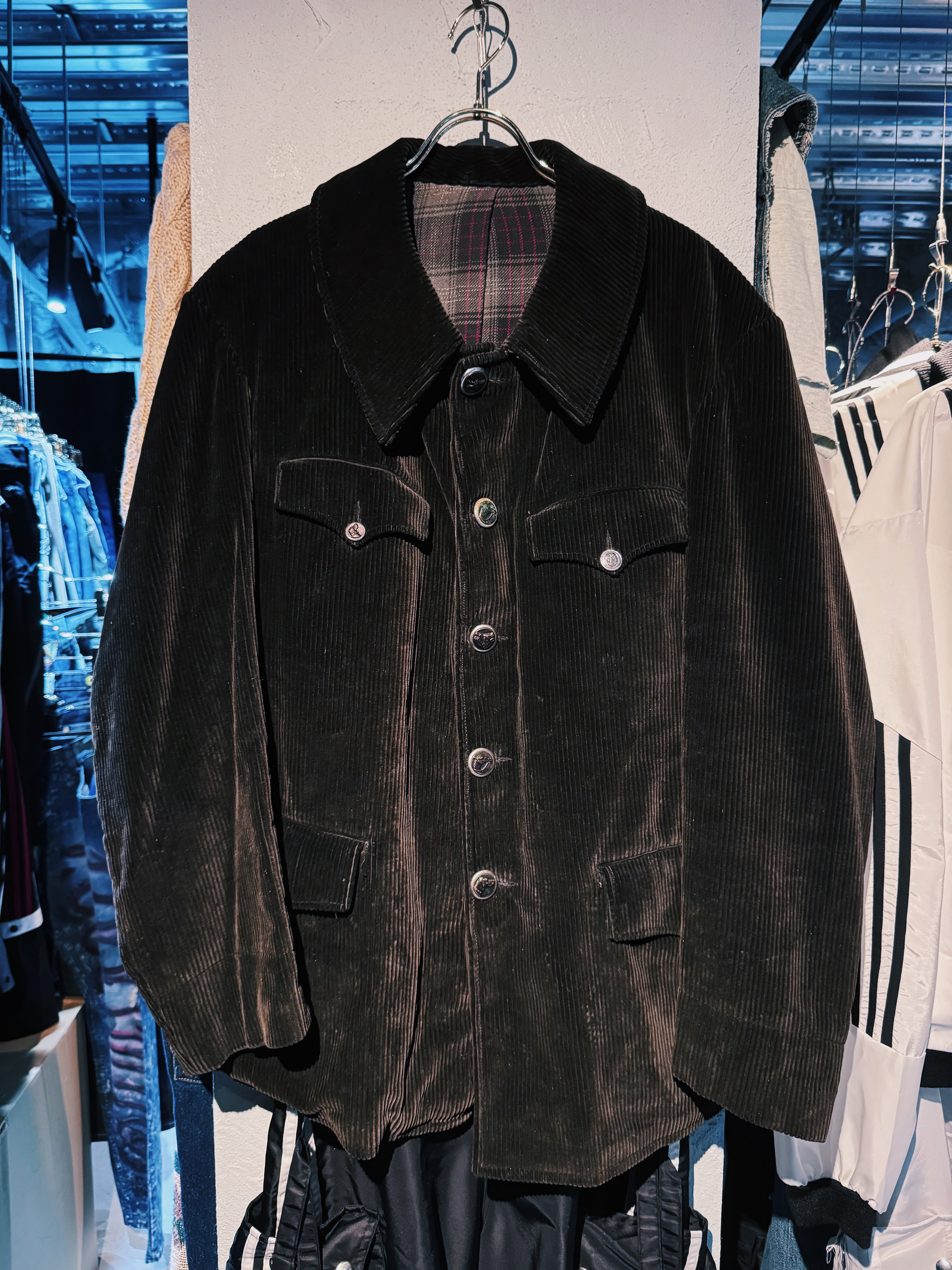 【D4C】30's〜40's "French vintage" corduroy material hunting jacket