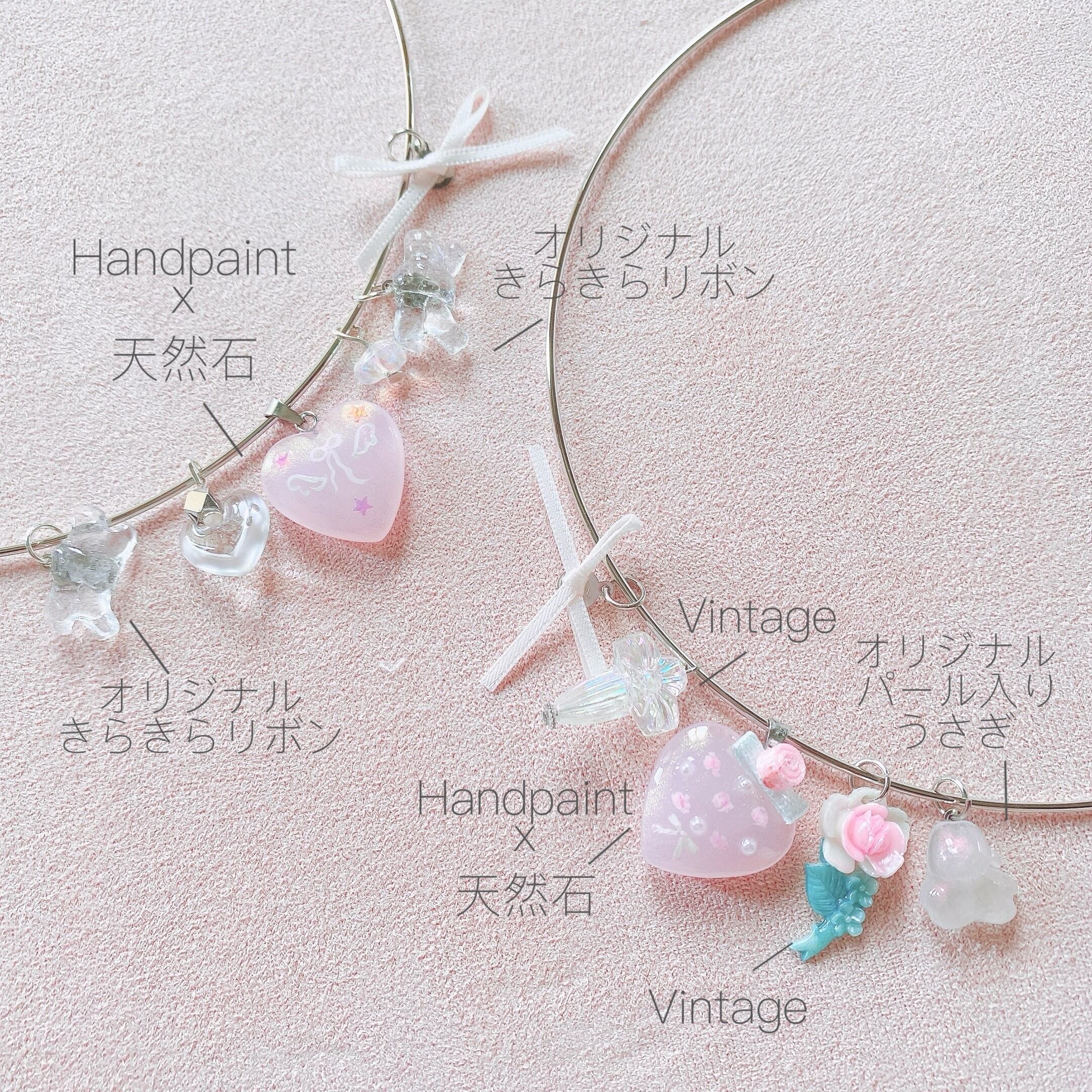 シルバーチョーカー　羽とりぼん