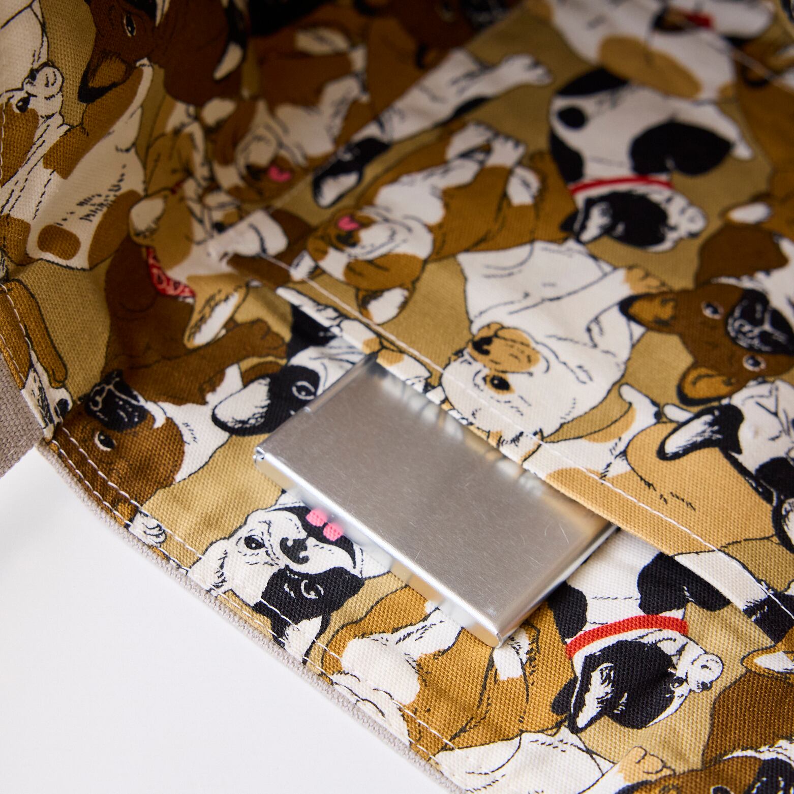 M-Yui トートバッグ-グレー-内布アニマル柄 52-004 | 生地のM