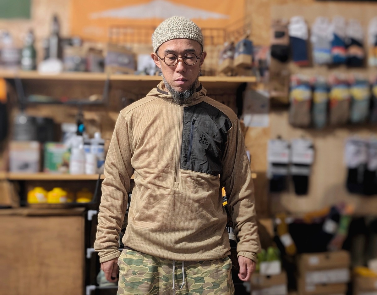 STATIC ADRIFT HALF ZIP HOODY Wheat | アウトドア・宿 マンディル