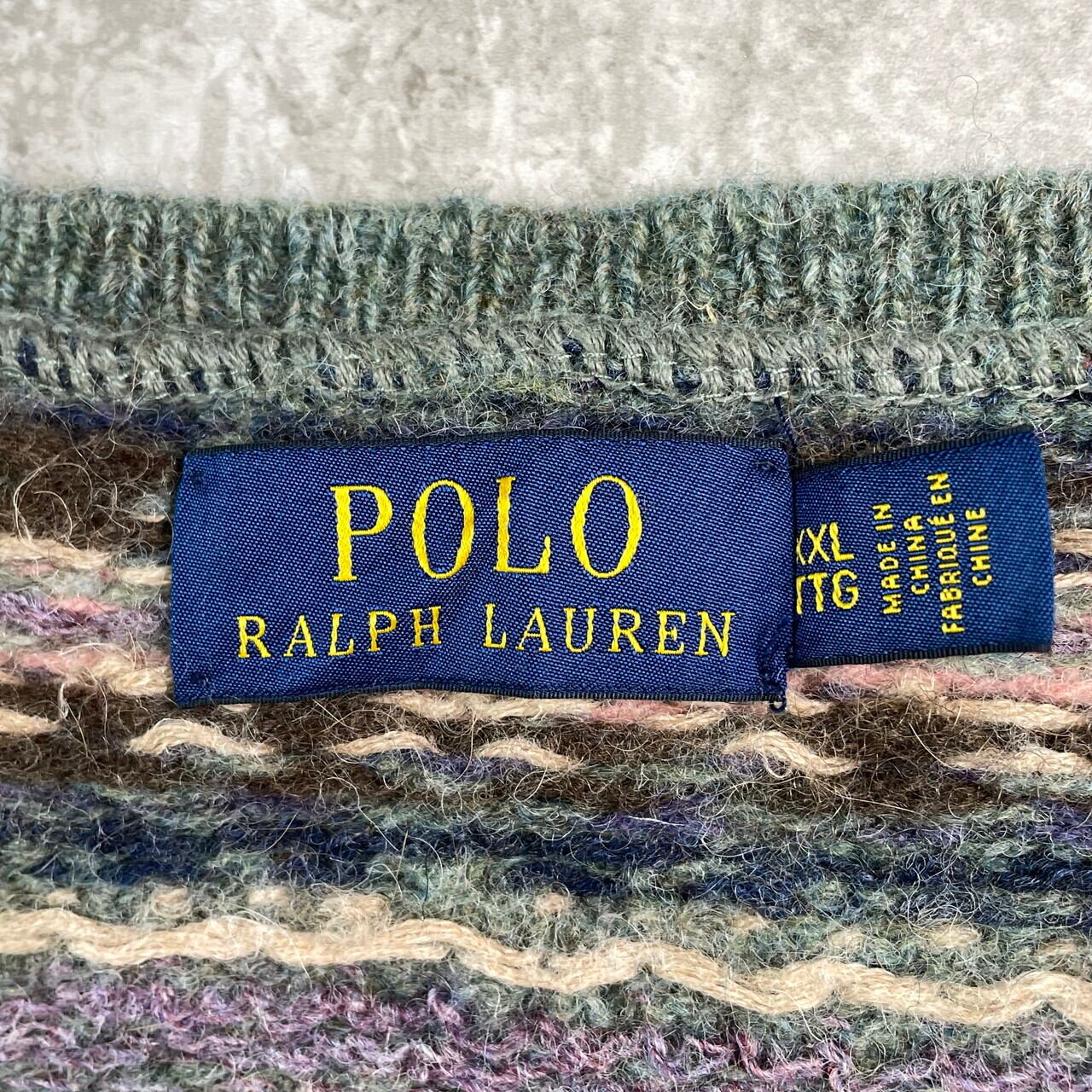 POLO RALPH LAUREN ポロラルフローレン フェアアイル柄 カシミア混