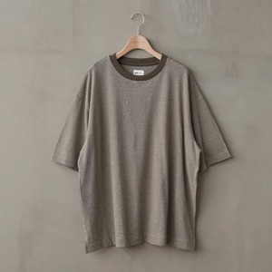 【MANUAL ALPHABET】 HEMP RINGER WIDE TEE (3色展開) / MA-C-187