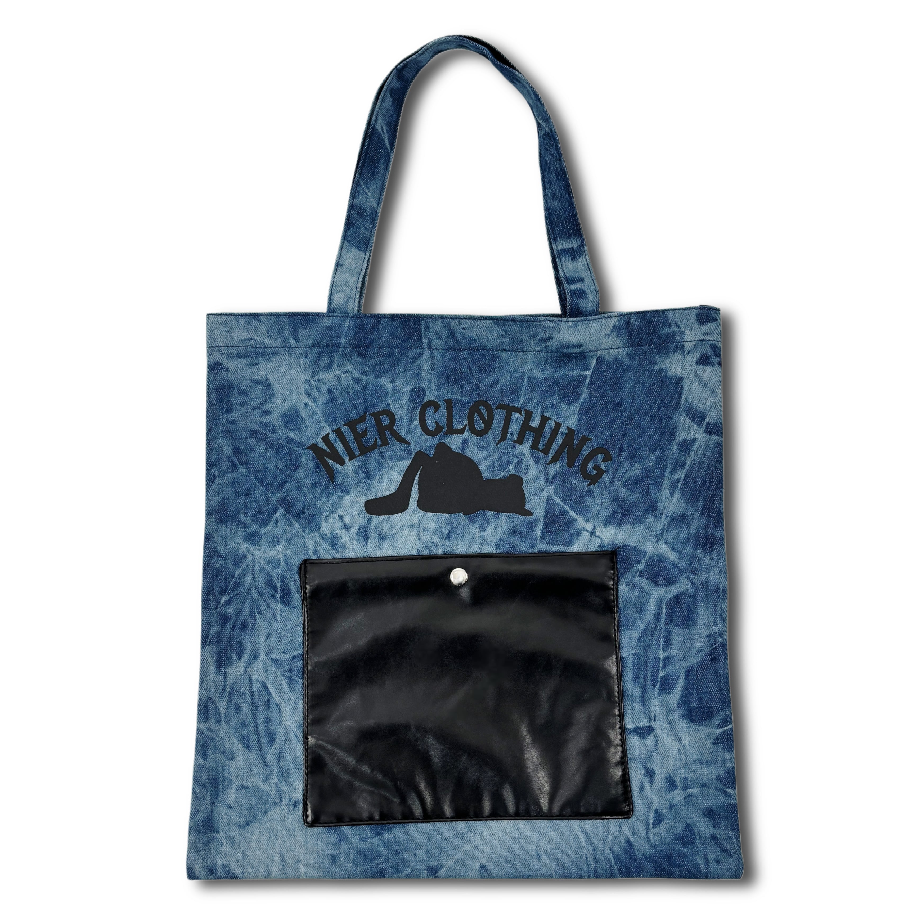 先着66点限定60%OFF》WASHED BLUE DENIM STYLE TOTE BAG | NIER CLOTHING