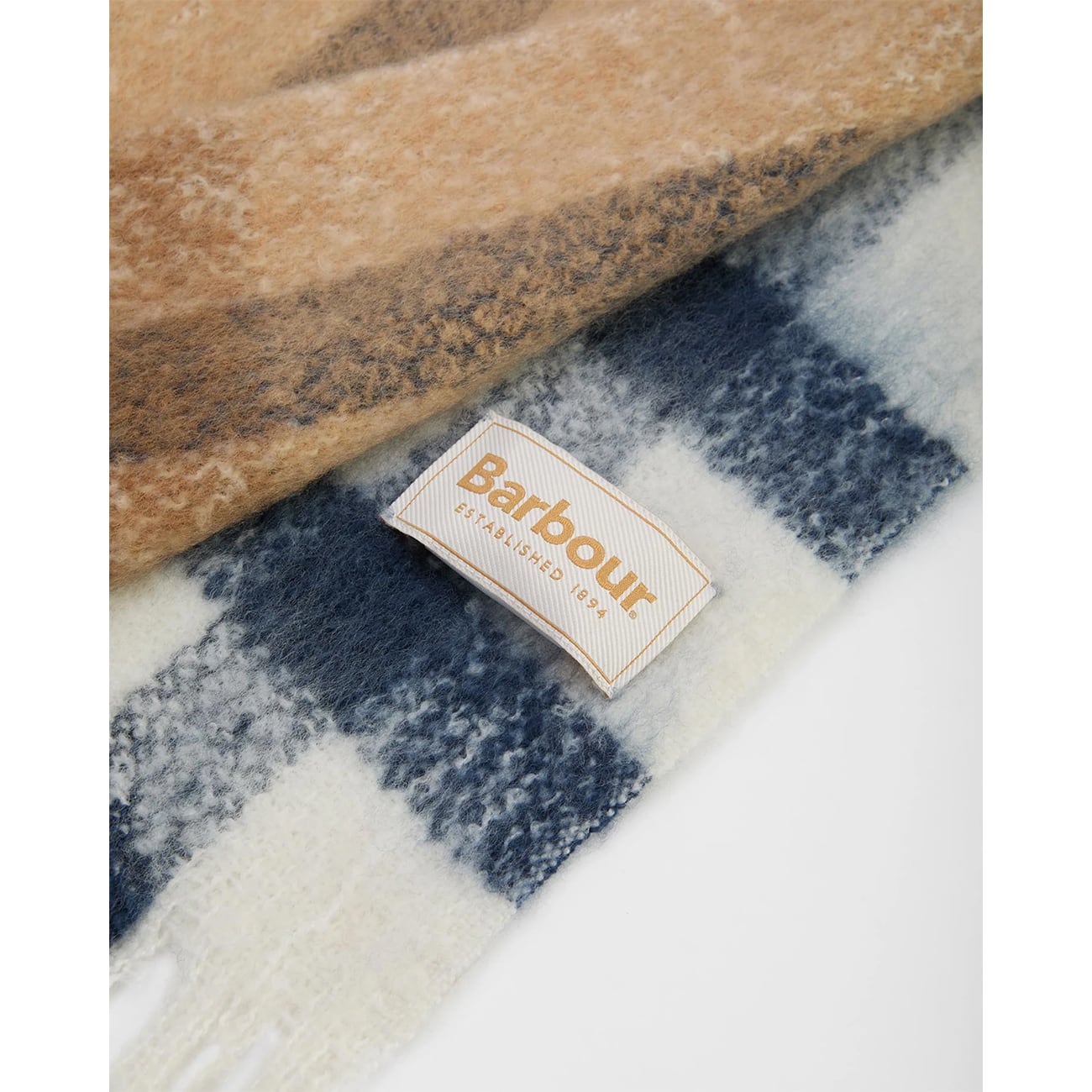 Barbour バブアー Isla Tartan Boucle Scarf Hessian Tartan アイラ