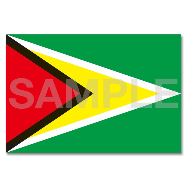 世界の国旗ポストカード ＜アメリカ＞ ガイアナ共和国 Flags of the world POST CARD ＜America＞ Republic of Guyana