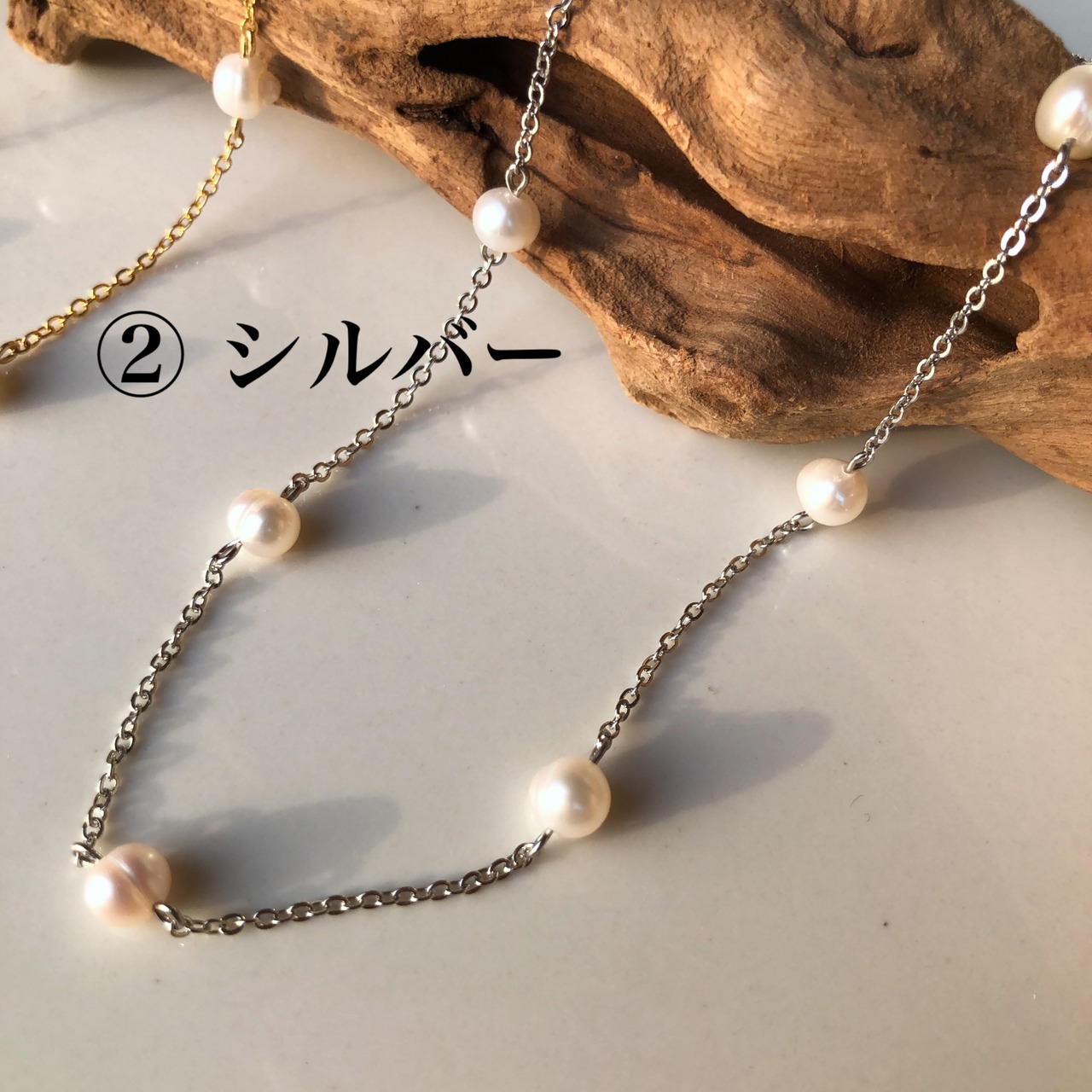 ［全2色］淡水パール　チョーカー ネックレス［GKN021・SRN010］