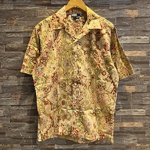 RALPH LAUREN S/S PAISLEY COTTON OPENCOLLAR SHIRT 1990'S OLD