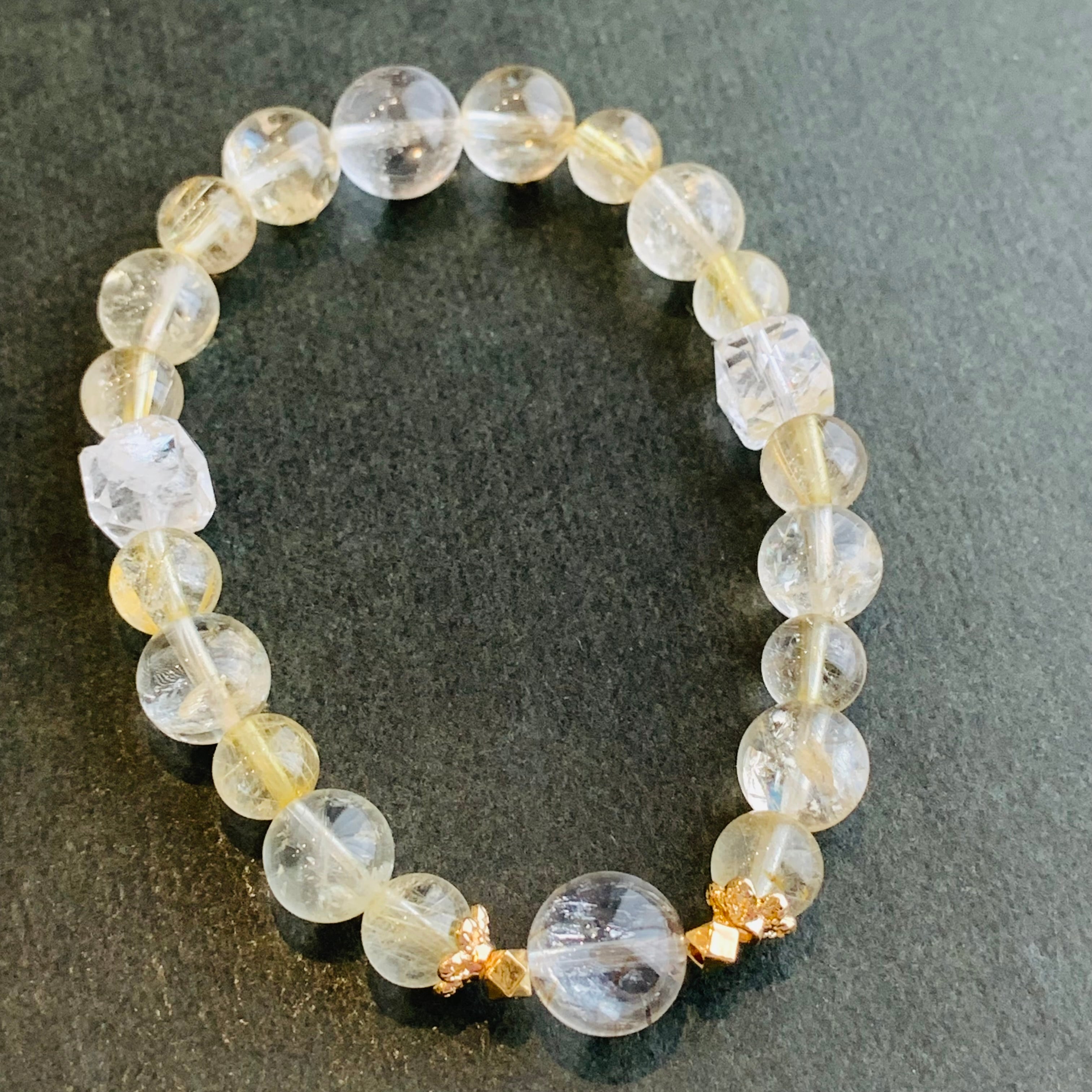 mei　アクリルケース　天然石ブレスレット MJ shop