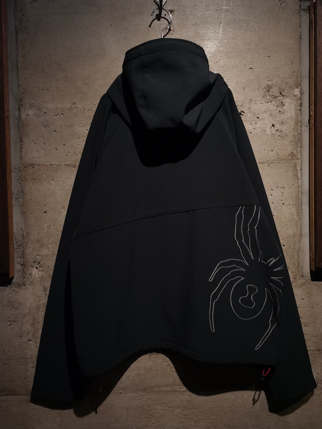 【Caka】"SPYDER" Embroidery Design Loose Zip Up Hoodie