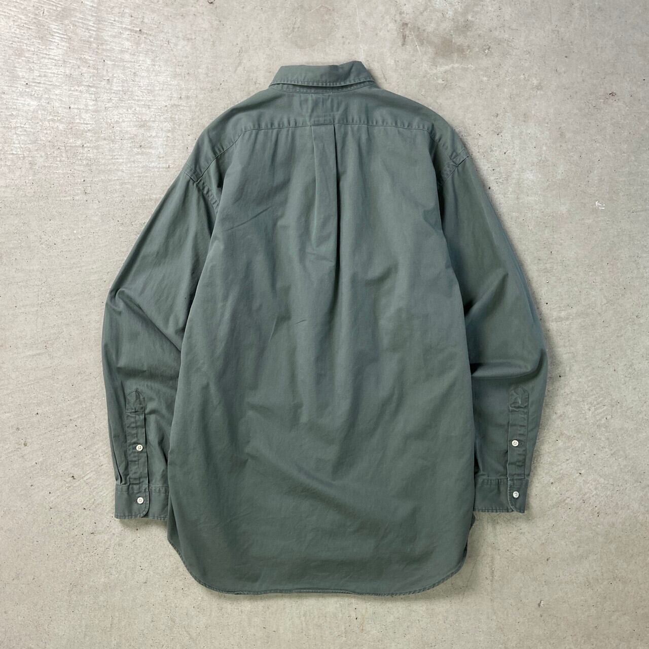 80s 90s XL ラルフ vtg シャツ カーキ デニム ralph ラガー 【公式通販】