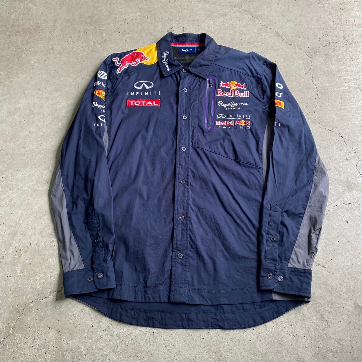 Pepe jeans Red bull ジップアップパーカー S