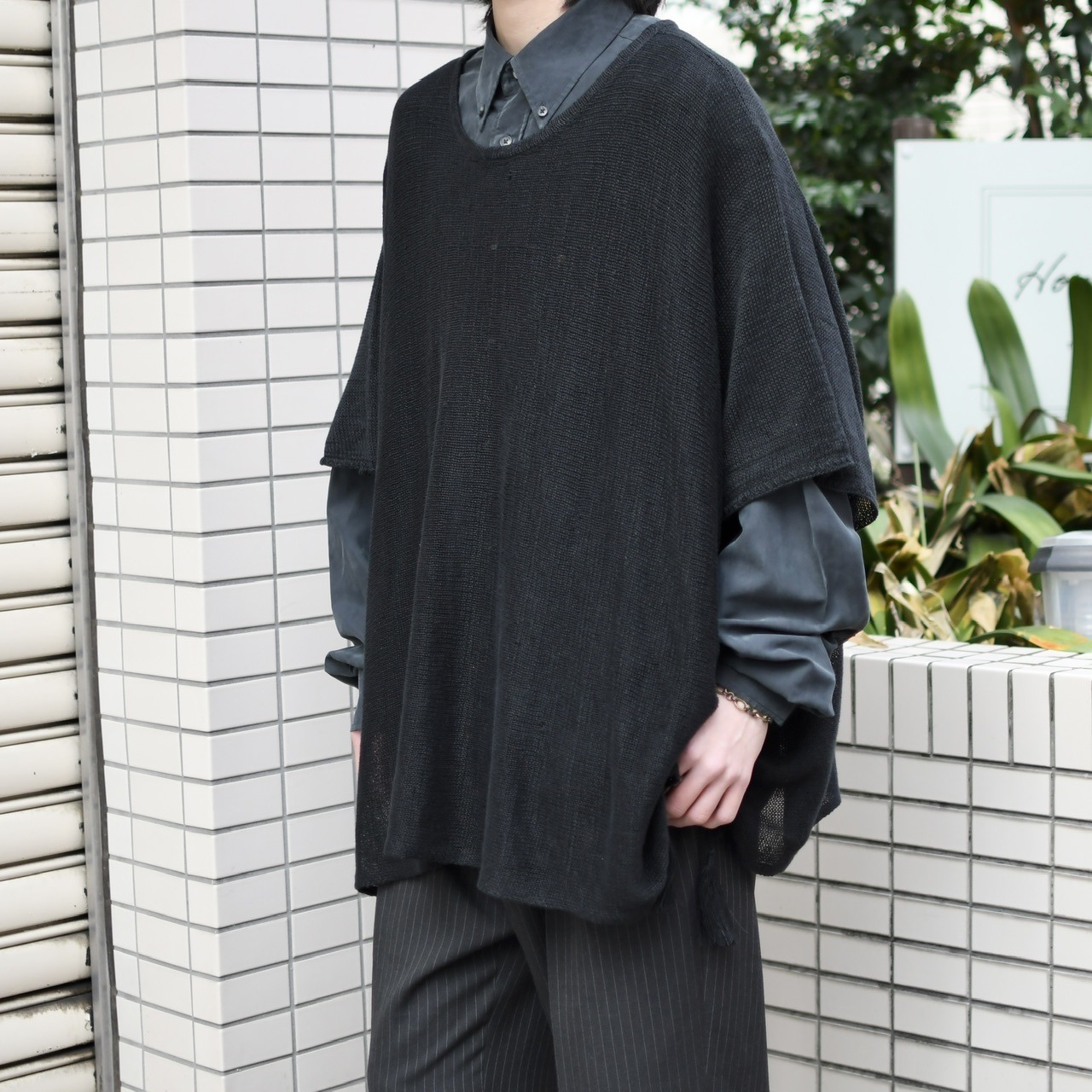 Laurent Cerrer rivet design shirt black