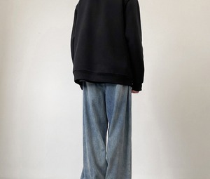 【韓国ファッション】ルーズレトロパンツ ストレートジーンズ デニムパンツ
