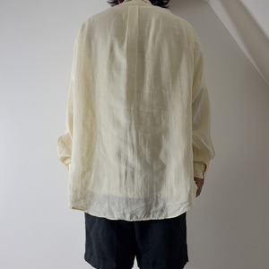 90s Polo by Ralph Lauren LINEN L/S shirt [XL] 古着