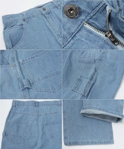 ◆10ozデニム セミワイド ペインターパンツ◆be-5040s239