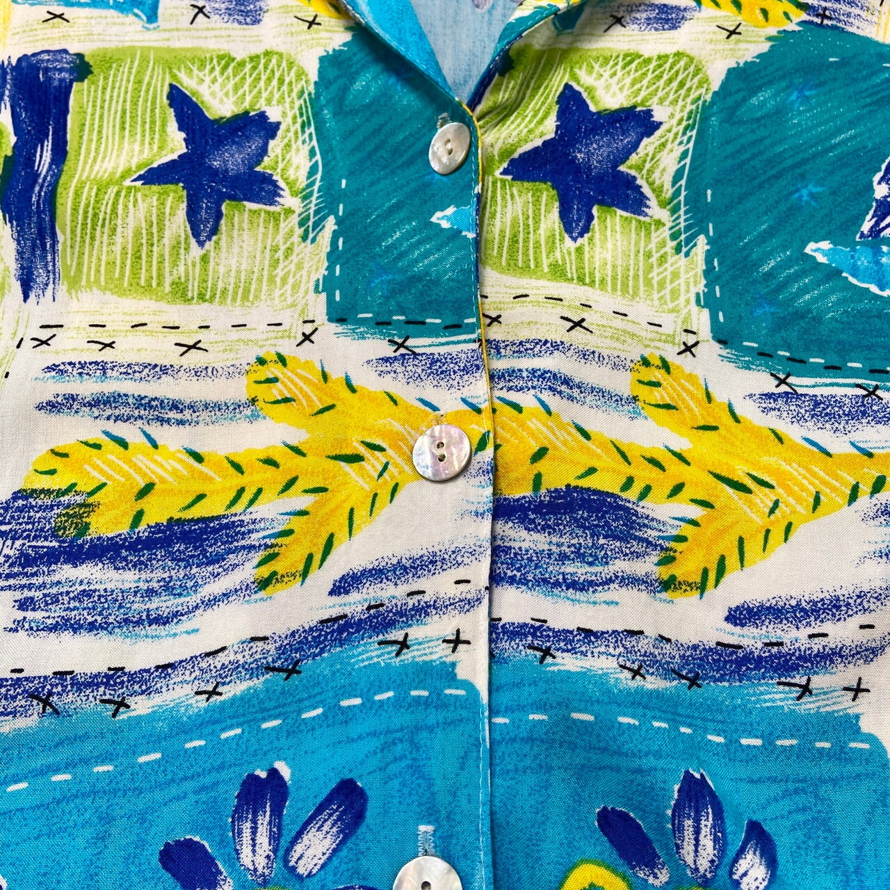 USA製 tapestry 半袖 レーヨン アロハシャツ メンズ3XL 古着 ビッグ 