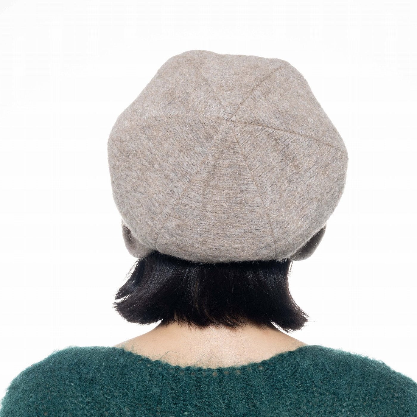 2025秋冬】ウール混エアリーウールスラブ フード キャスケット｜帽子