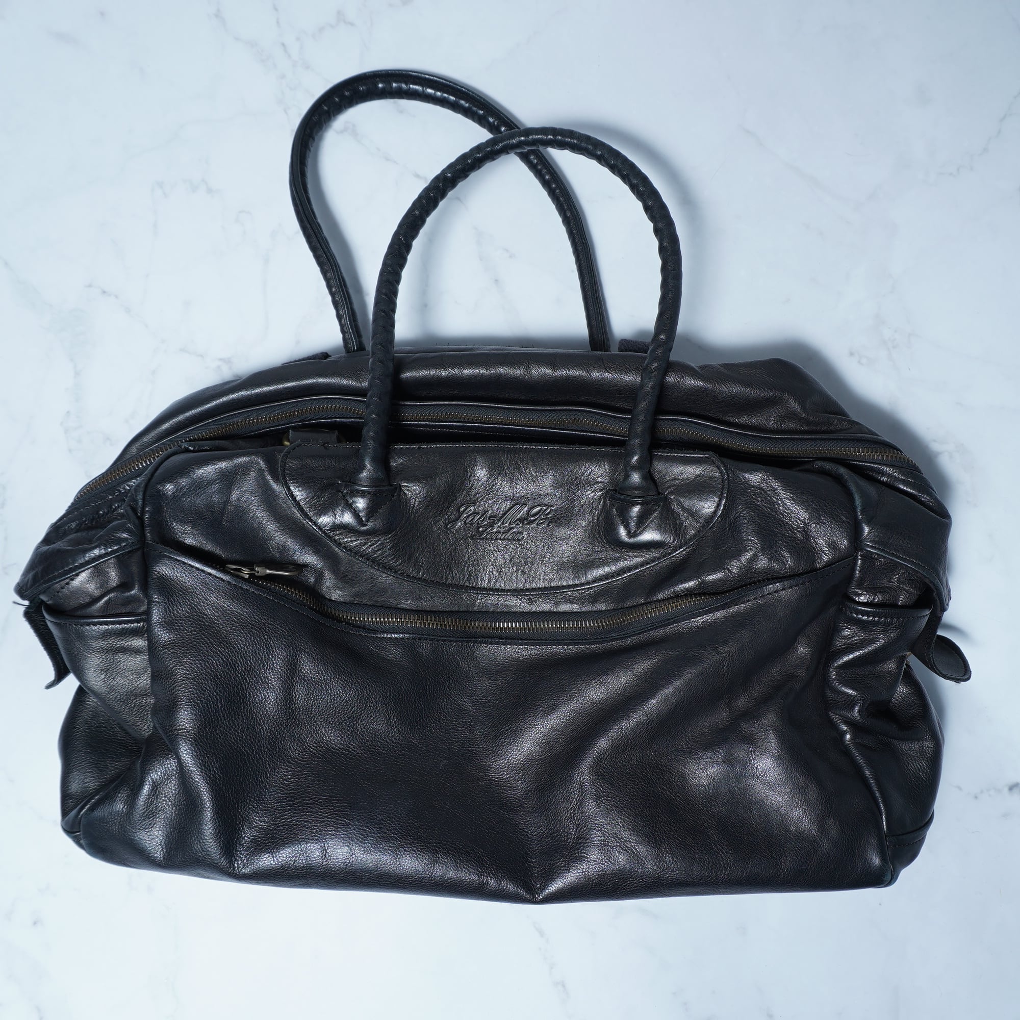 ににに美品 Jas M.B. レザー ボストンバッグ riri製ジップ Jas M.B.（ジャスエムビー） Jas-M.B. ボストンバッグ Small Sports