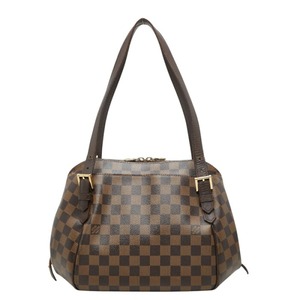 ルイ ヴィトン ダミエ ベレムMM トートバッグ ショルダーバッグ N51174 エベヌ ブラウン PVC レザー レディース LOUIS VUITTON 中古