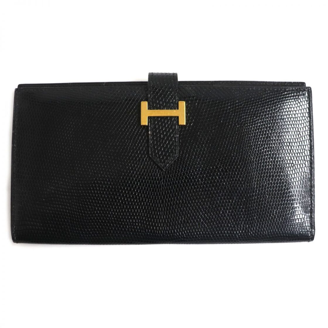 美品▽HERMES エルメス ヴィンテージ ベアン クラシック リザード 