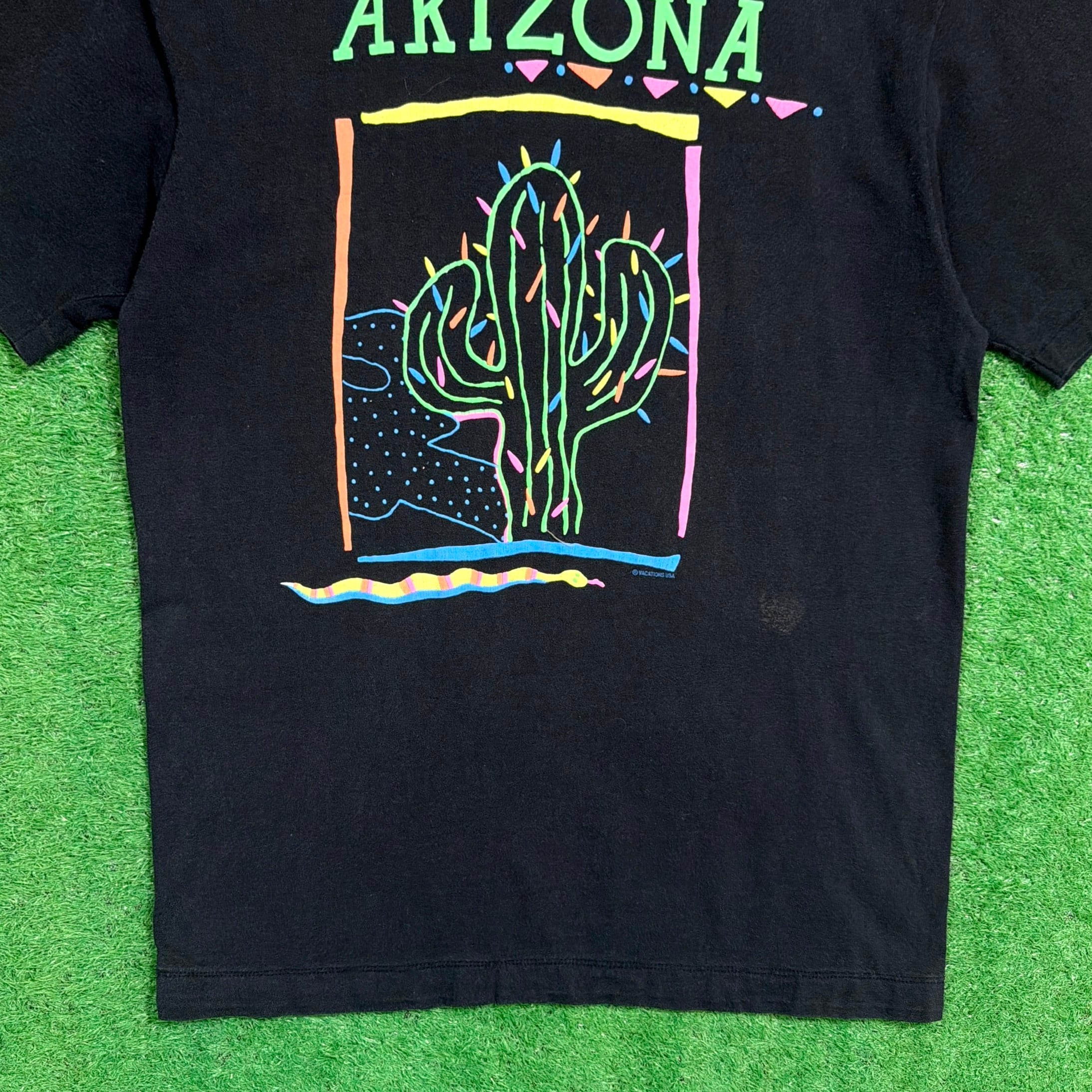Men's】 90s ARIZONA サボテン イラスト Tシャツ / アメリカ製 USA製