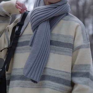 ルーズレトロボーダーニット　1047