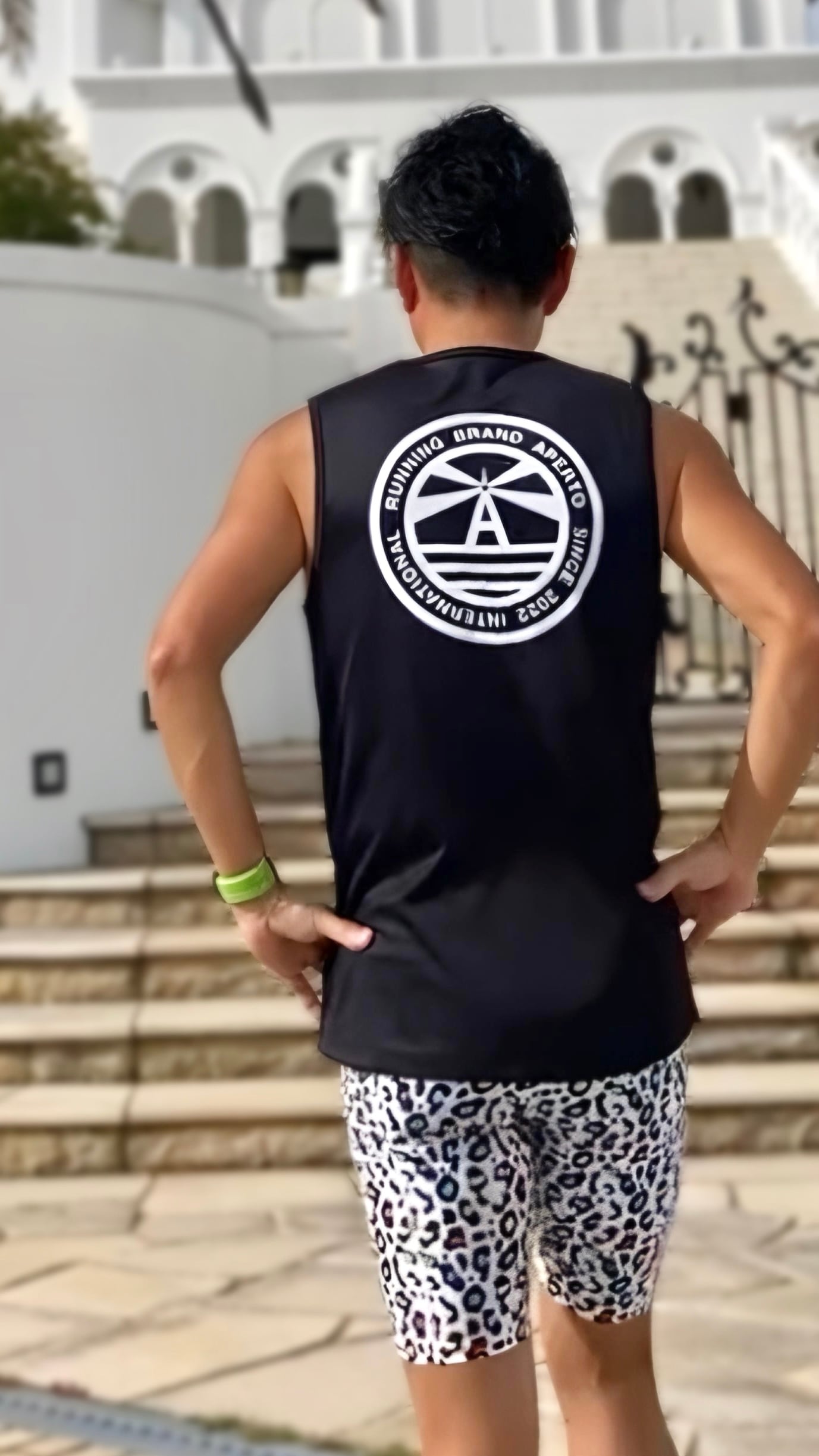 AP 124177】メンズ 全昇華アドバンスタイツ マルチレオパード | aperto