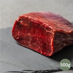 エゾ鹿もも ブロック 500g（ペット用・冷凍）