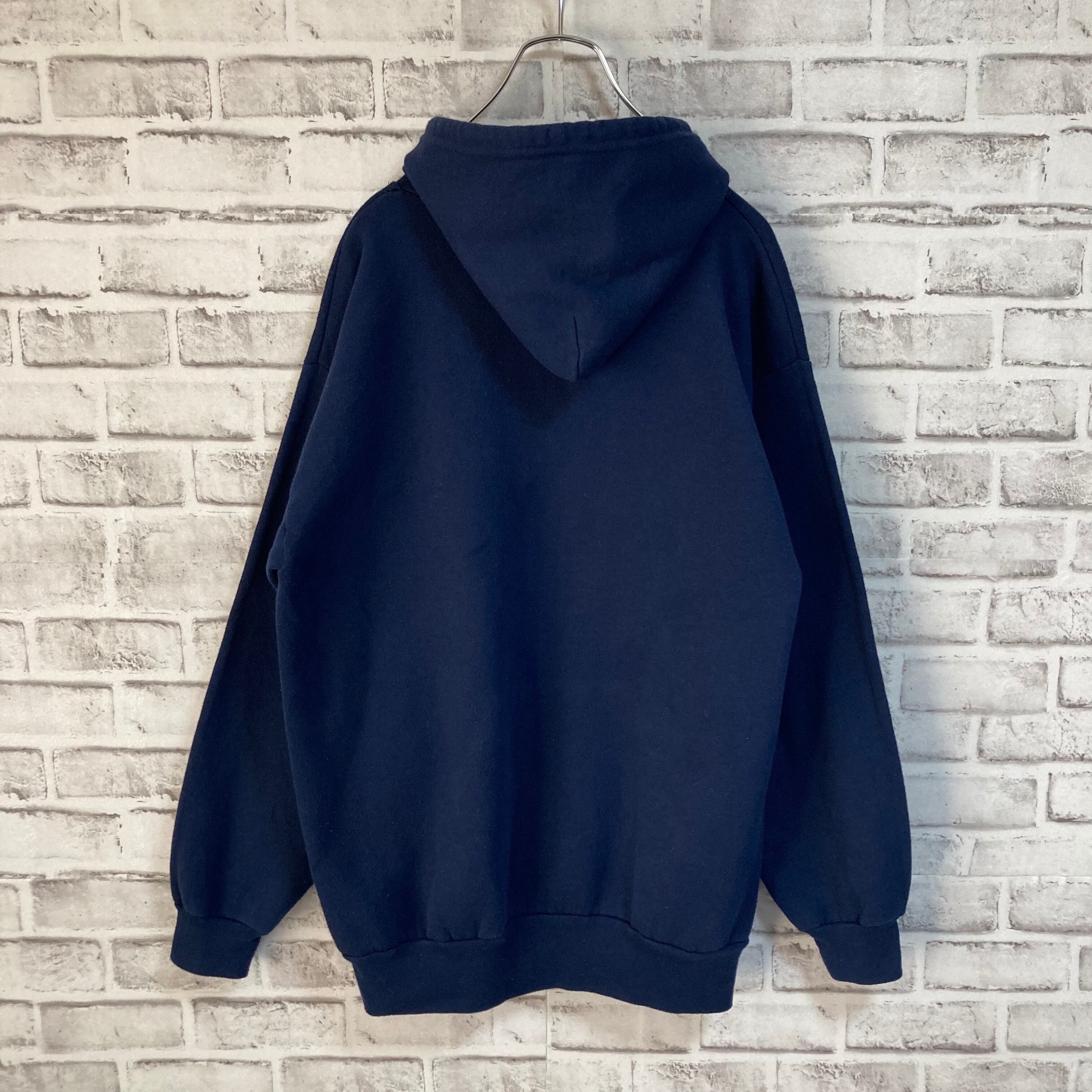 【AMERICAN KNIT WEAR】Pullover Hoodie L Made in USA 90s “Great Seal of the  United States” プルオーバーパーカー アメリカ国章 フーディ センターロゴ 刺繍ロゴ アメリカ USA 古着
