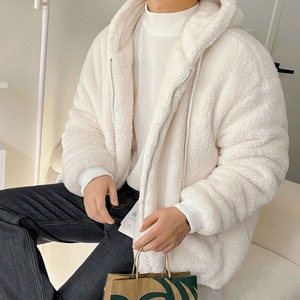 フェイクショートファーパーカ　MT0080403