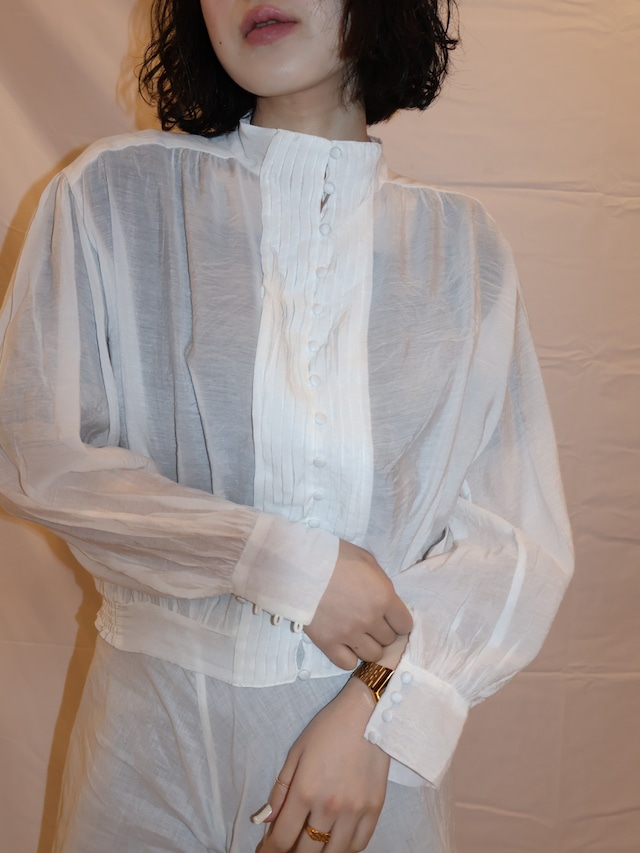 sheer design blouse 【1562】