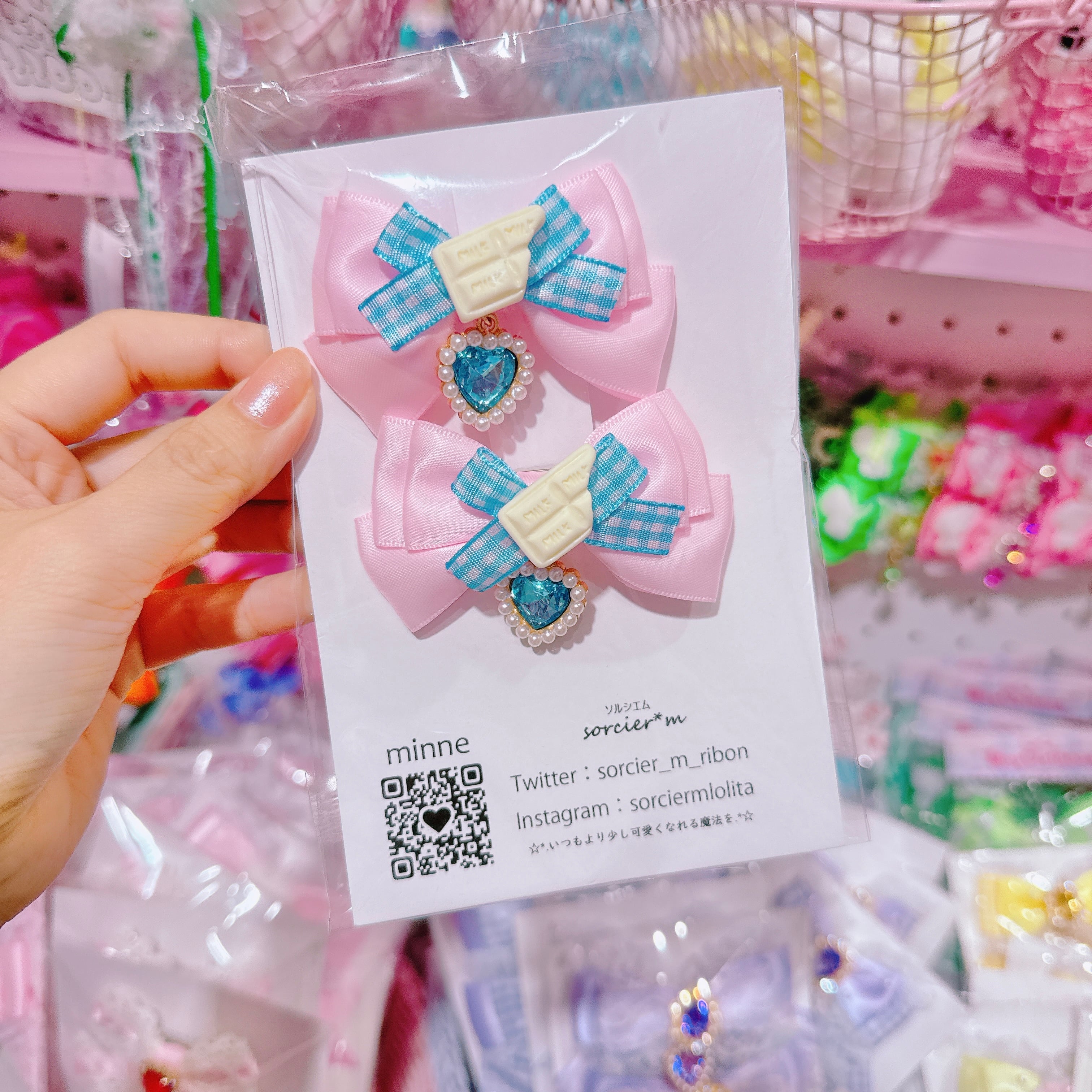 【E10】6-17ツインヘアクリップ