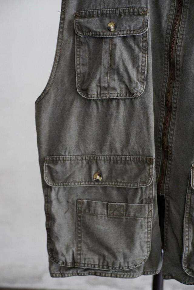 90s RUGGED Faded Multi Pocket Fishing Vest