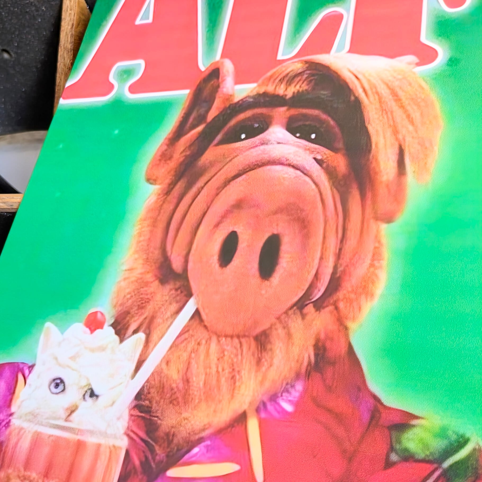 送料無料!ちょうどいいブリキ看板 ビンテージ加工【アルフ(ALF)】〚アメリカン雑貨 アメトイ〛