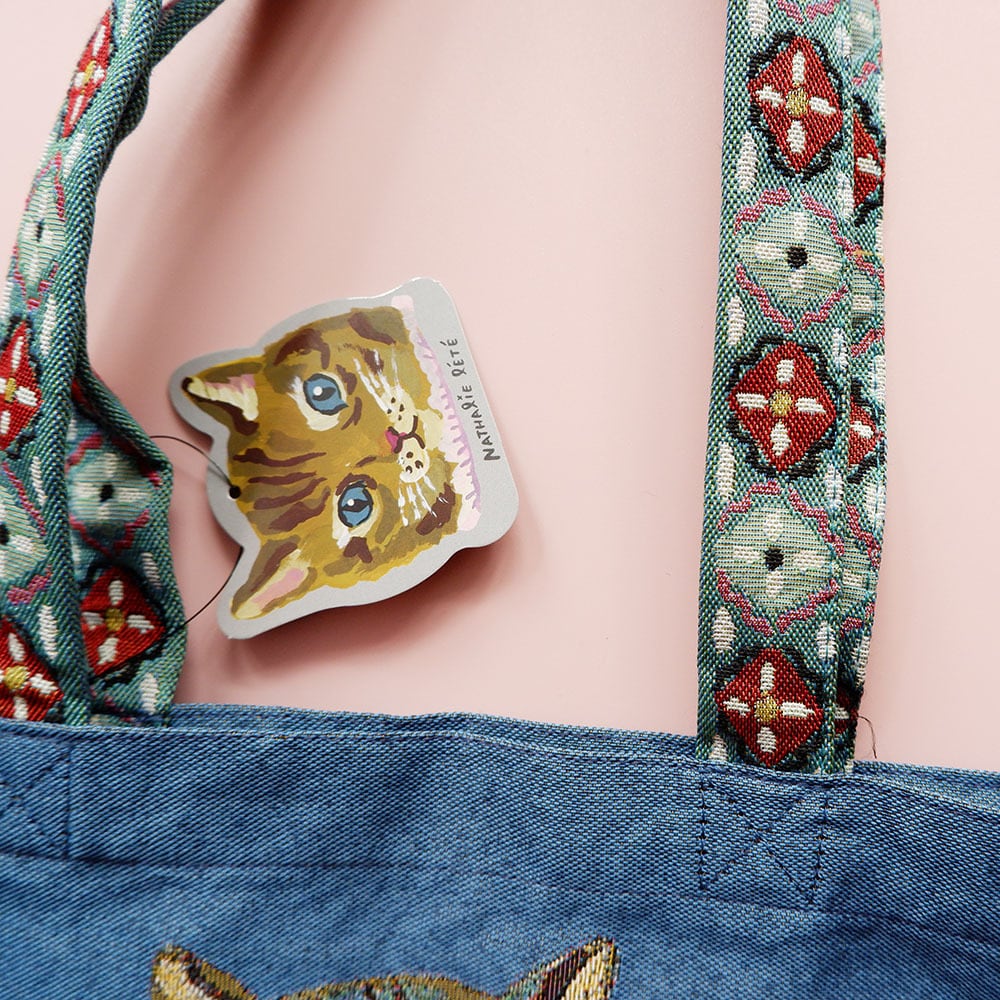 ナタリー・レテ トートバッグ Tabby Cat | 世界のかわいいものcikolataSHOP