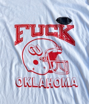 Vintage 80-90s XL FUCK T-shirt -OKLAHOMA-