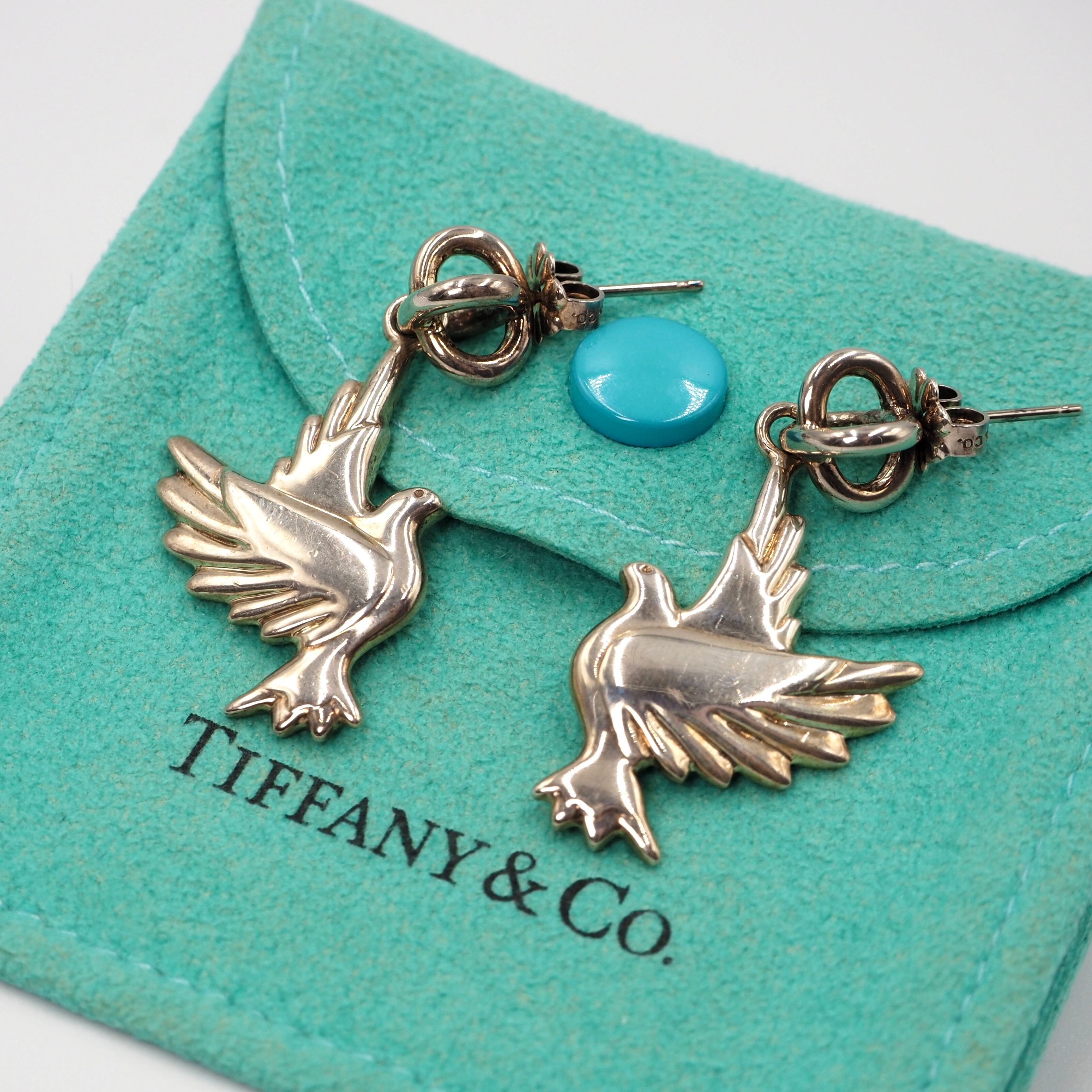 Tiffany&Co. バードモチーフ ピアス シルバー925 ティファニー 保存袋付き
