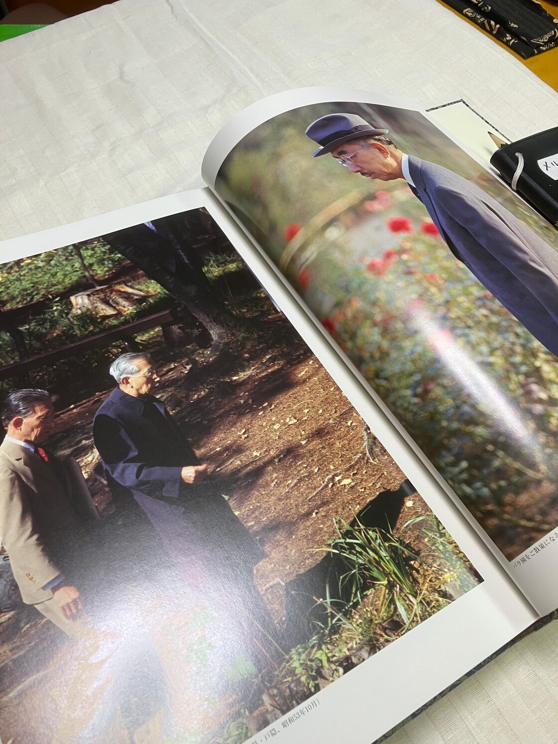 お安くしました、昭和天皇のお写真、「天皇陛下と山野草」昭和天皇から 