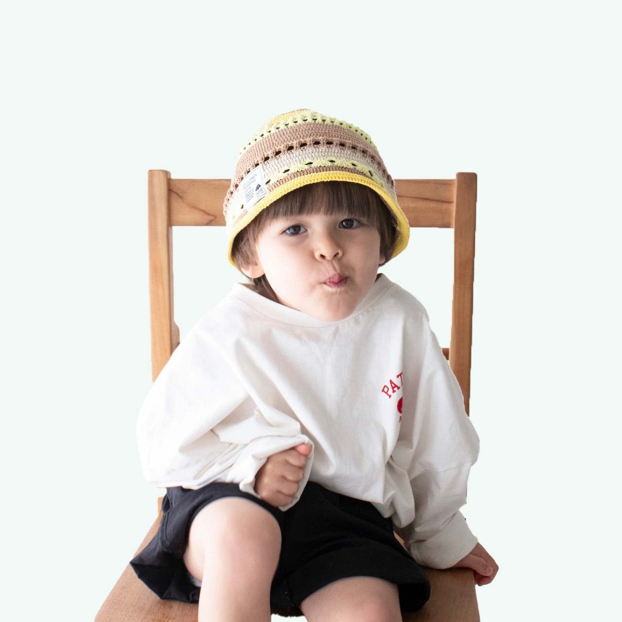 クロシェハット【マルチイエロー】48cm 全3色 | Ha10 Online Store