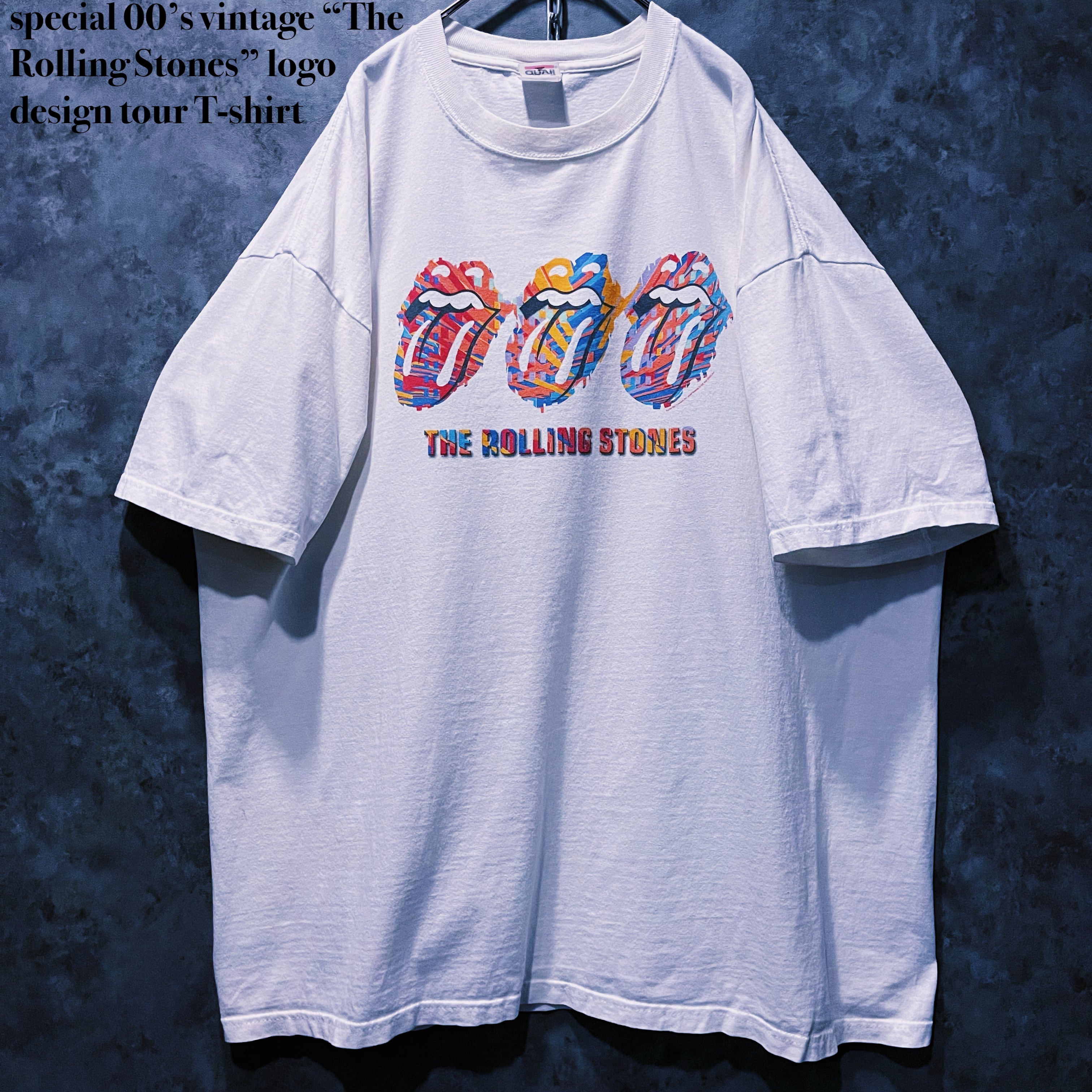 【doppio】special 00’s vintage “The Rolling Stones” logo design tour T-shirt
