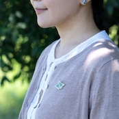 イチョウの葉 ピンバッチ