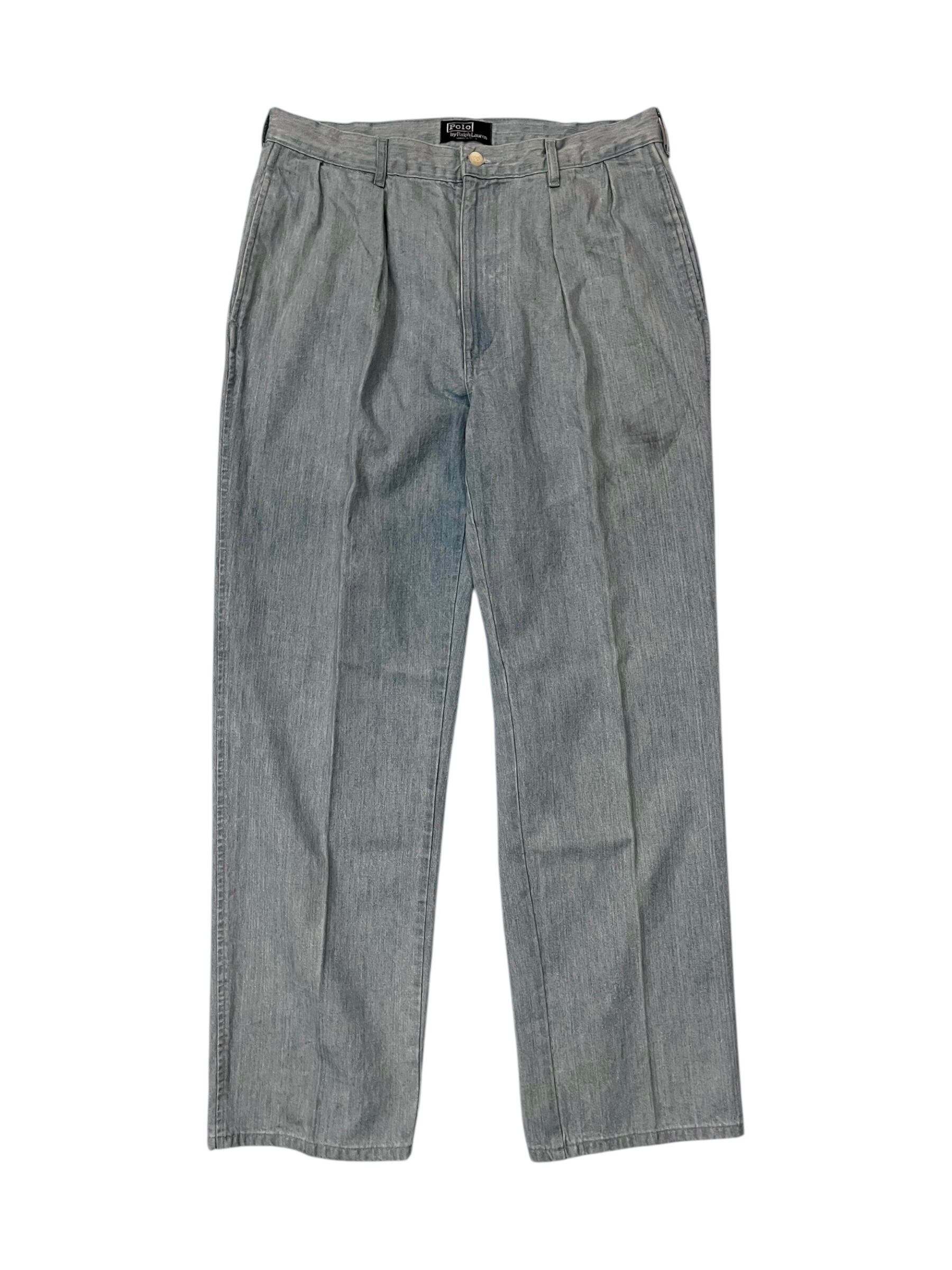 80s Polo Ralph Lauren Denim Trousers 42Talon Made in U.S.A. 80年代