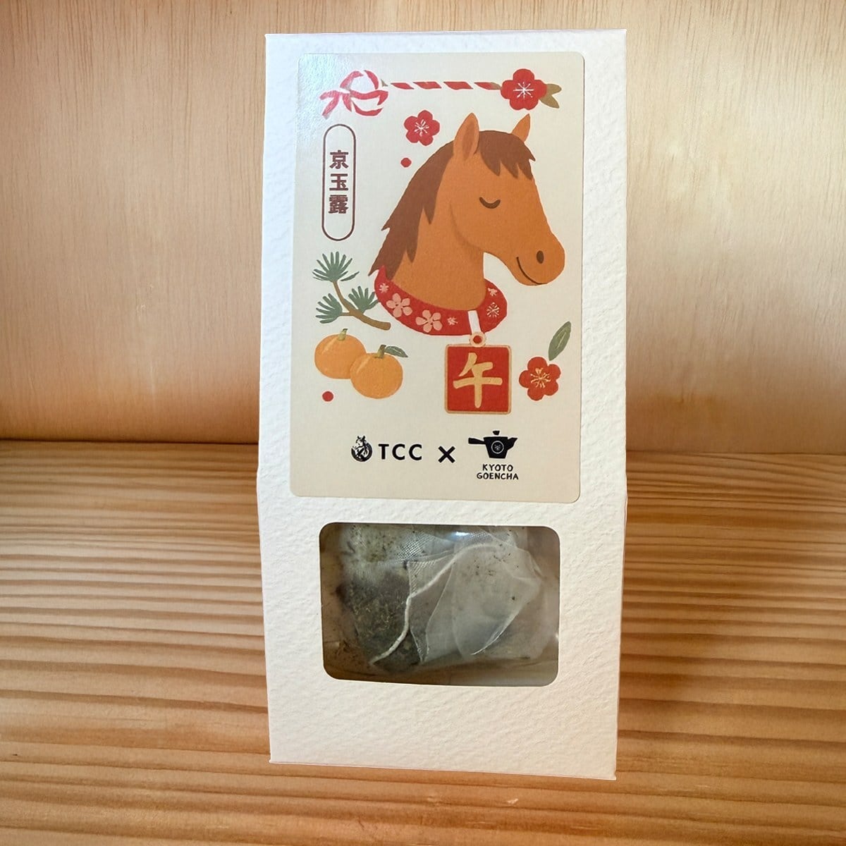 TCC x 京都ぎょくろのごえん茶】午年特別パッケージ玉露＆和紅茶セット