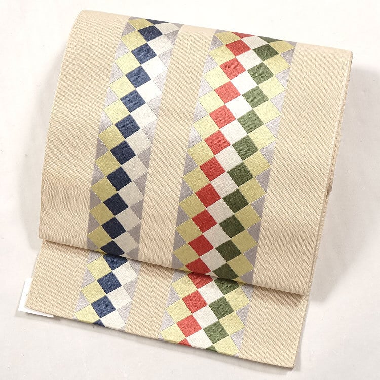 新品未使用 紗 八寸名古屋帯 博多織 帯 正絹 着物 未仕立て品 夏用 現品限り d6da3ddabf7c45b44fa64312fdeec0