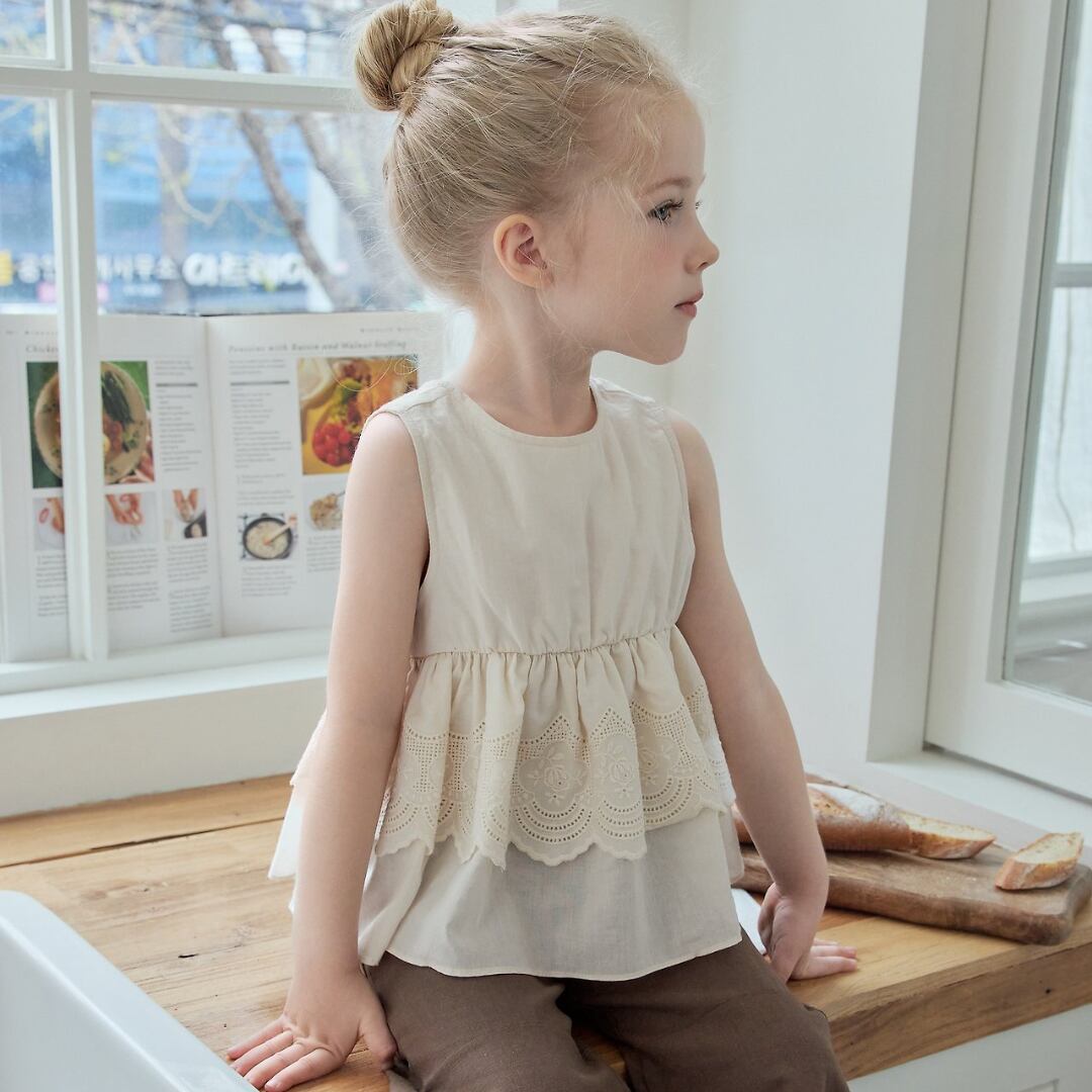 【予約】Rose Embroidery Blouse /Roa