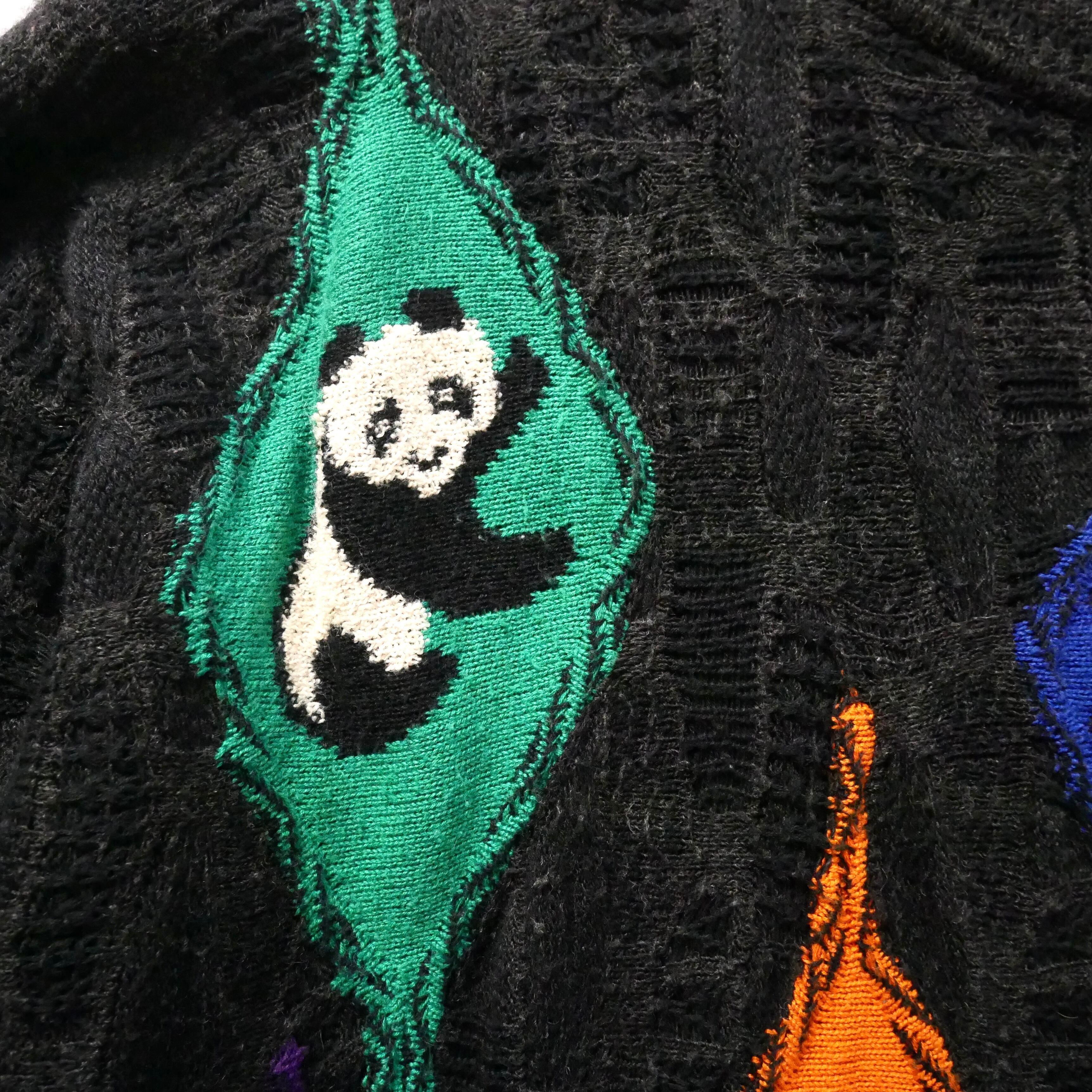 Made in Germany CARLO COLUCCI panda 3D knit ドイツ製 カルロ