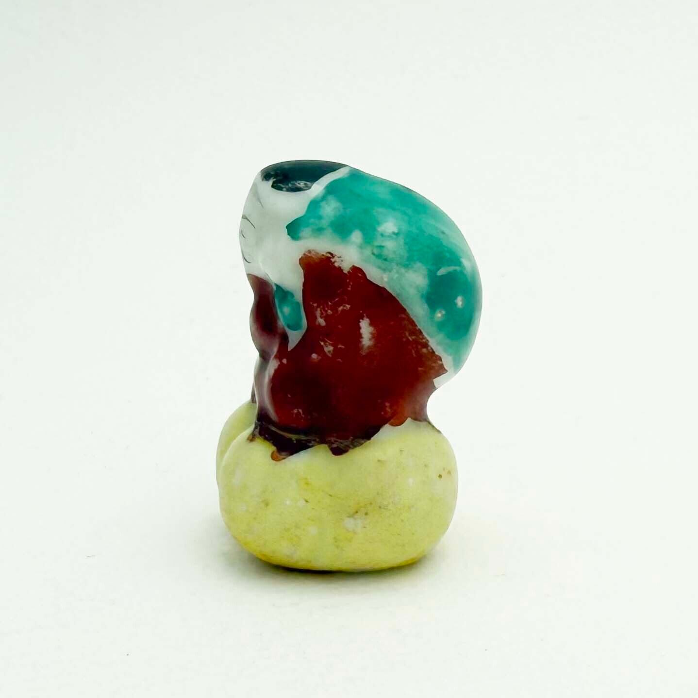 ヴィンテージ陶製豆神様人形（着彩大黒3.5cm）