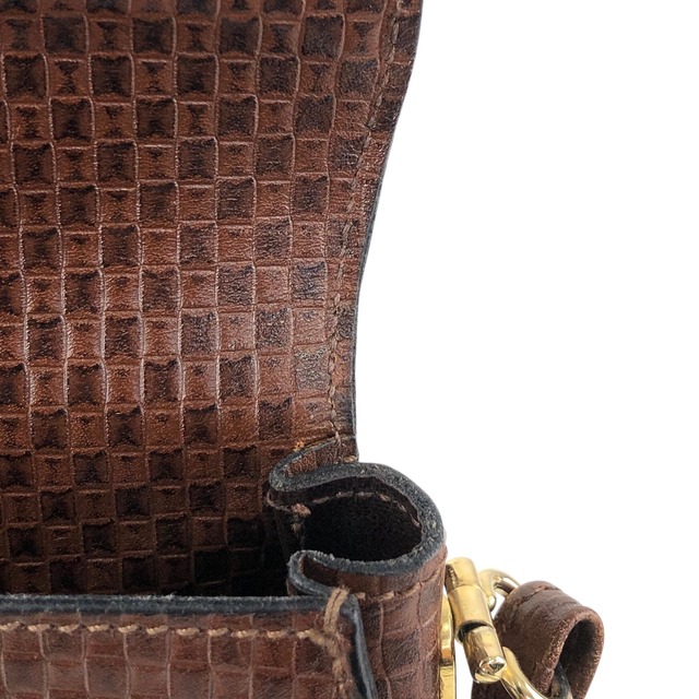 CELINE セリーヌ ショルダーバッグ ブラウン トリオンフ レザー ミニバッグ vintage ヴィンテージ オールド mgieg8