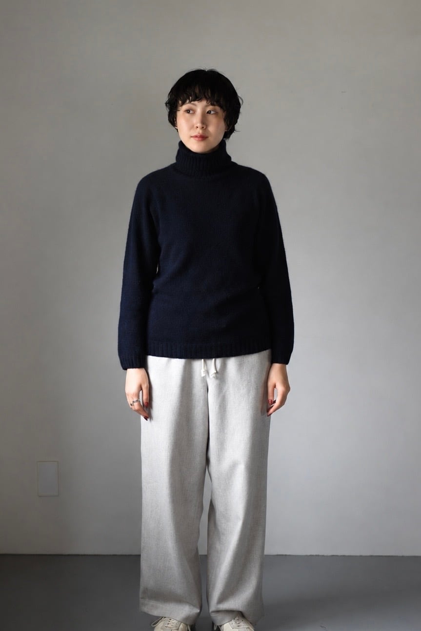 eleven 2nd|イレブンセカンド|カシミヤタートルネックセーター |ネイビー